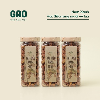 Hạt điều rang muối vỏ lụa - Nam Xanh - Lọ 250g