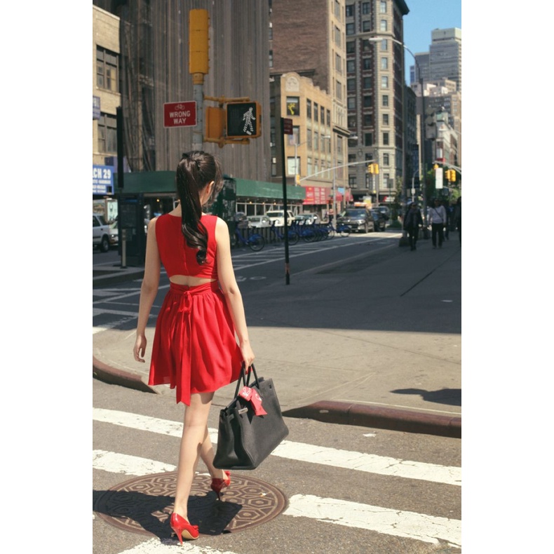 YW478 Đầm Xòe nữ hè sát nách hàng nhập