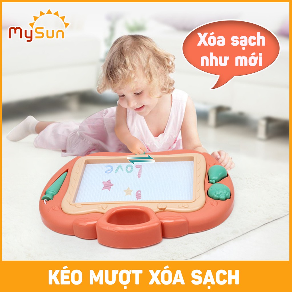 [Mã LIFE0503TOYS1 giảm 10% đơn 150k] Bảng vẽ nam châm từ tính TỰ XÓA cho bé thông minh điện tử có chân bàn đa năng MySun