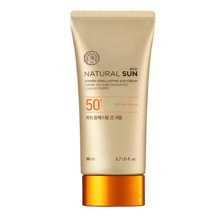 Kem chống nắng đa năng TheFaceShop Natural Sun Eco Power Long Lasting Sun CreamSPF50+