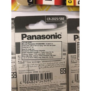 [HÀNG BUÔN SỈ]   Vỉ 5 Viên Pin Panasonic ,CR2016, CR2025, CR2032  Pin 3V Lithium
