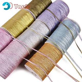 Dây ruy băng màu kim loại lấp lánh trang trí dịp Giáng sinh dài 20 yards
