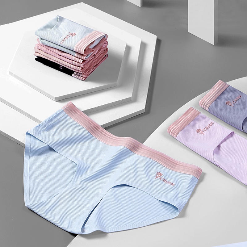 Quần Lót Cotton Lưng Vừa Thoáng Khí Kháng Khuẩn Thoải Mái Chất Lượng Cao Cho Nữ