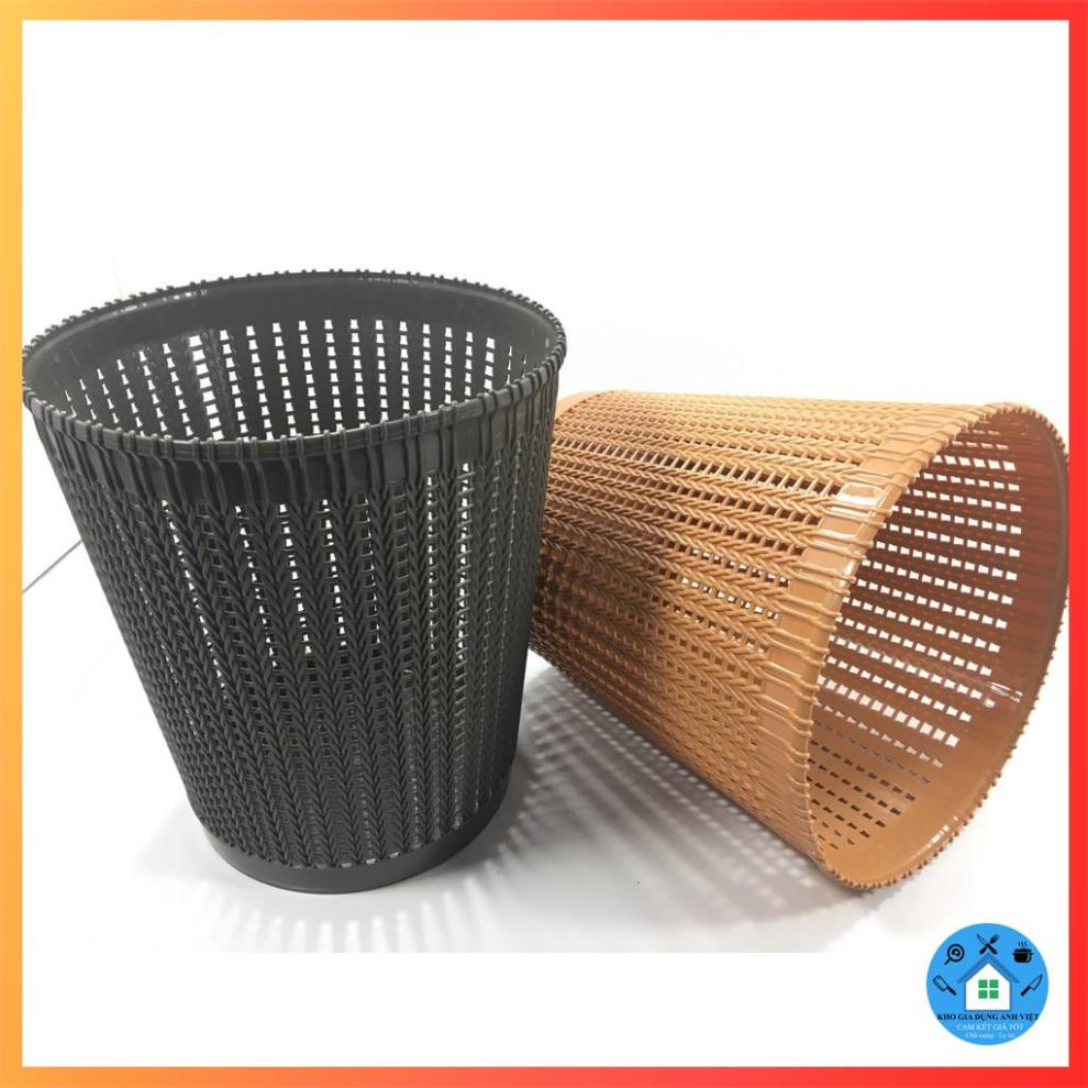Sọt rác nhựa giả mây việt nhật, sọt đựng quần áo, đồ chơi trẻ em cao cấp