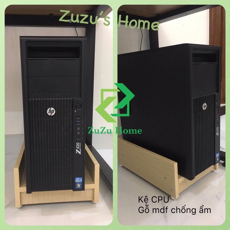 Kệ để CPU (cây/case) máy tính ZuZu Home, gỗ MDF cực chắc chắn giúp case tránh tiếp xúc trực tiếp với nền nhà