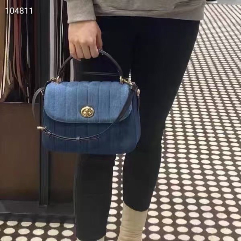🌟 TÚI COACH DA CẦM TAY CHẦN DỌC NEW C2832