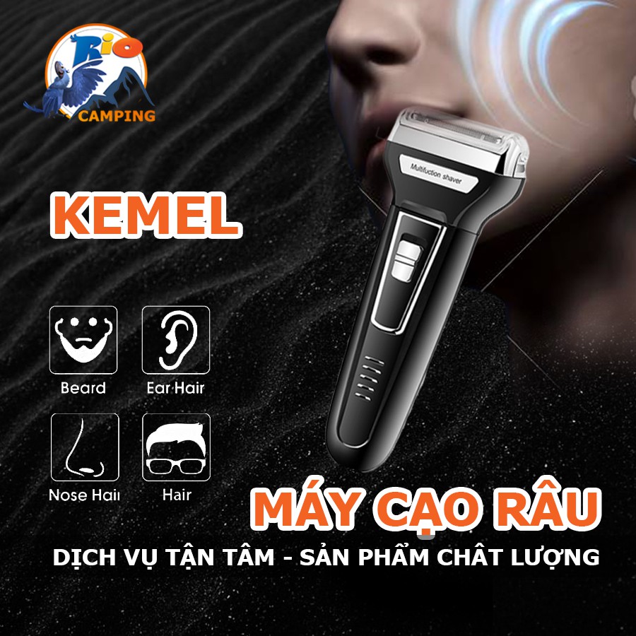 Máy cạo râu đa năng 3 in 1 Kemei KM - 6558 hàng chính hãng