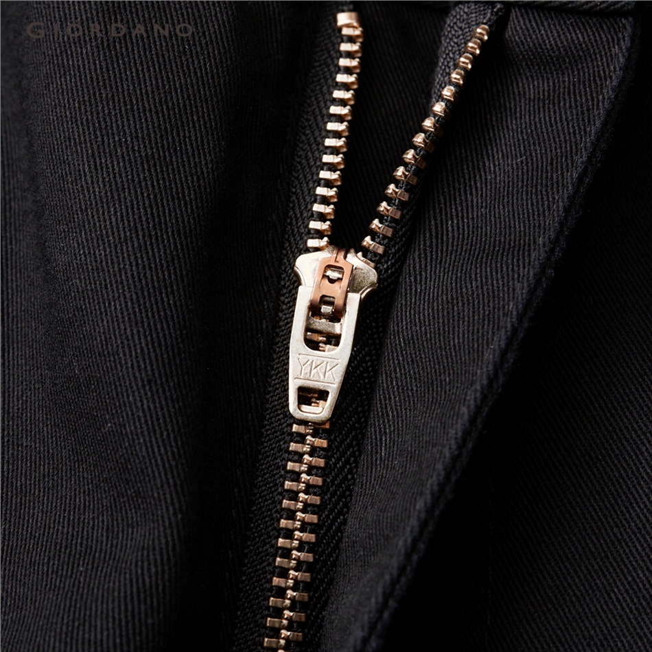 Quần dài GIORDANO 01111063 lưng cao vừa màu trơn cá tính thời trang cho nam