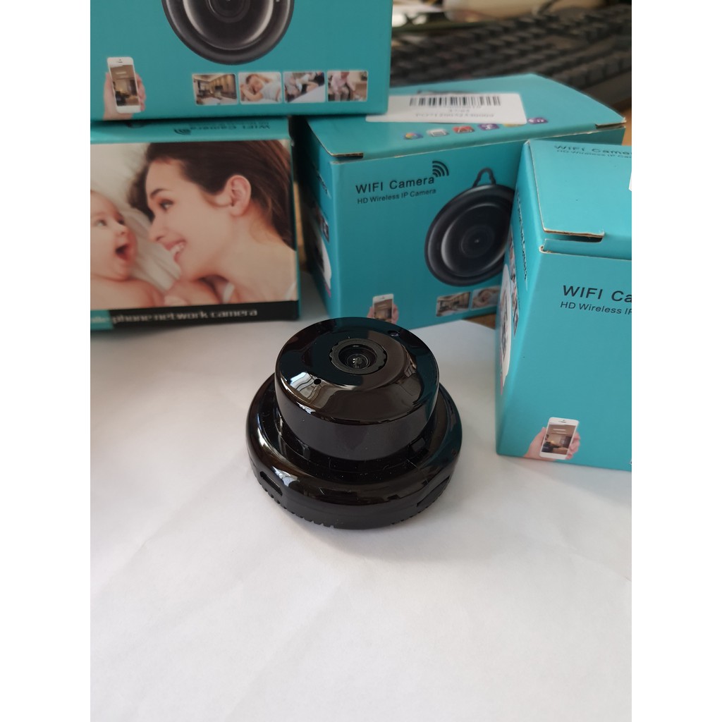 Camera An Ninh Mini Wifi Hồng Ngoại Góc Rộng V380