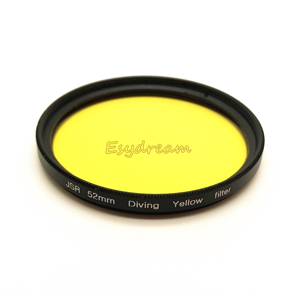 Waterproof 52 58 67 Yellow Filter for Diving Underwater Camera Housing Case