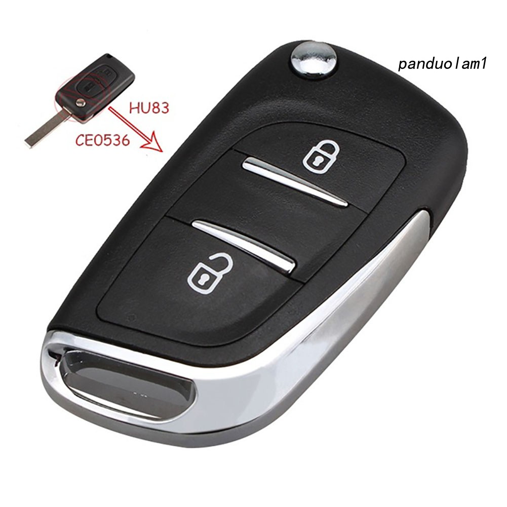 Vỏ ChìA KhóA ĐiềU KhiểN Từ Xa, 2 NúT BấM Cho Xe Peugeot 307 408 308 3008