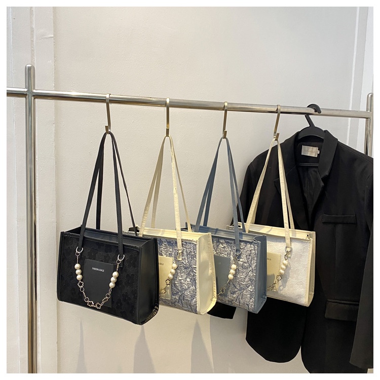 Túi xách JASMIN NOIR vải canvas họa tiết hoa xinh xắn cho nữ