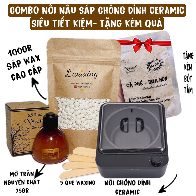 COMBO WAX LÔNG NỒI CHỐNG DÍNH