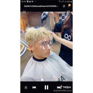 Miếng dán che mặt salon tóc 50 miếng (xanh)