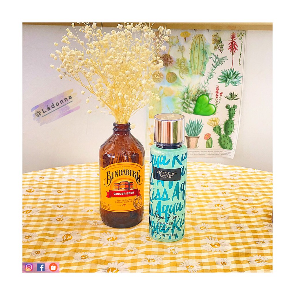 Xịt thơm dưỡng thể Aqua Kiss Shimmer- Victoria'S Secret | Thế Giới Skin Care