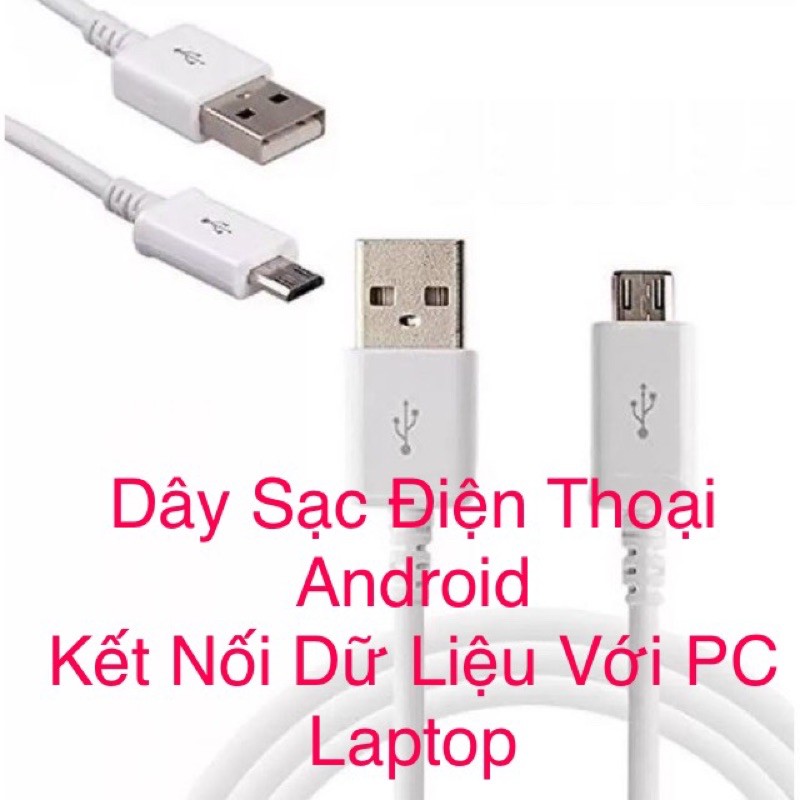 Cáp sạc nhanh điện thoại samsung oppo cổng micro usb kết nối data