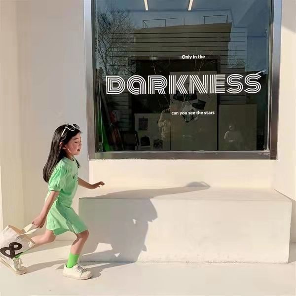 [Khuyến Mãi Bởi Cửa Hàng] Set Áo Thun Tay Ngắn + Quần Short Thể Thao Dáng Rộng Thoải Mái Dễ Phối Đồ Phong Cách Phương Tây Cho Bé Gái