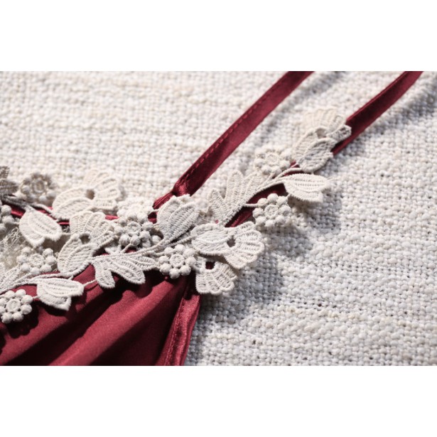 SHIP NHANH 2HVáy ngủ sexy satin phối ren cao cấp - hàng Quảng Châu cao cấp loại 1 | BigBuy360 - bigbuy360.vn