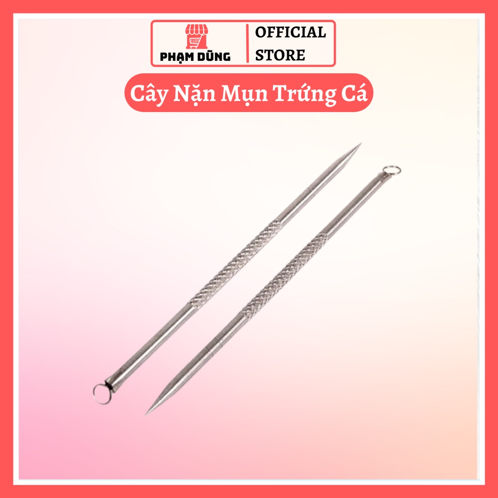Cây Nặn Mụn Trứng Cá Bằng Inox 2 Đầu