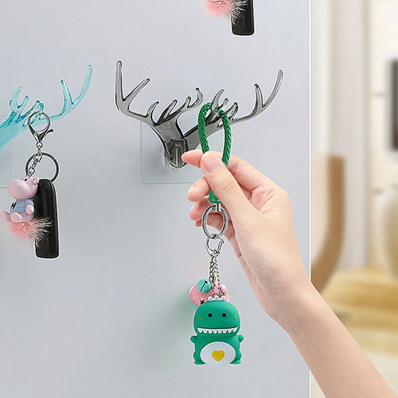 Móc treo đồ dán tường hình sừng hươu độc đáo