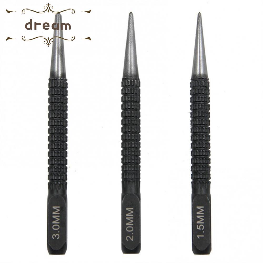 【DREAMLIFE】Center Punch 1.5/2/3mm Adjustable Alloy Steel Hand Tools Hole Non-Slip