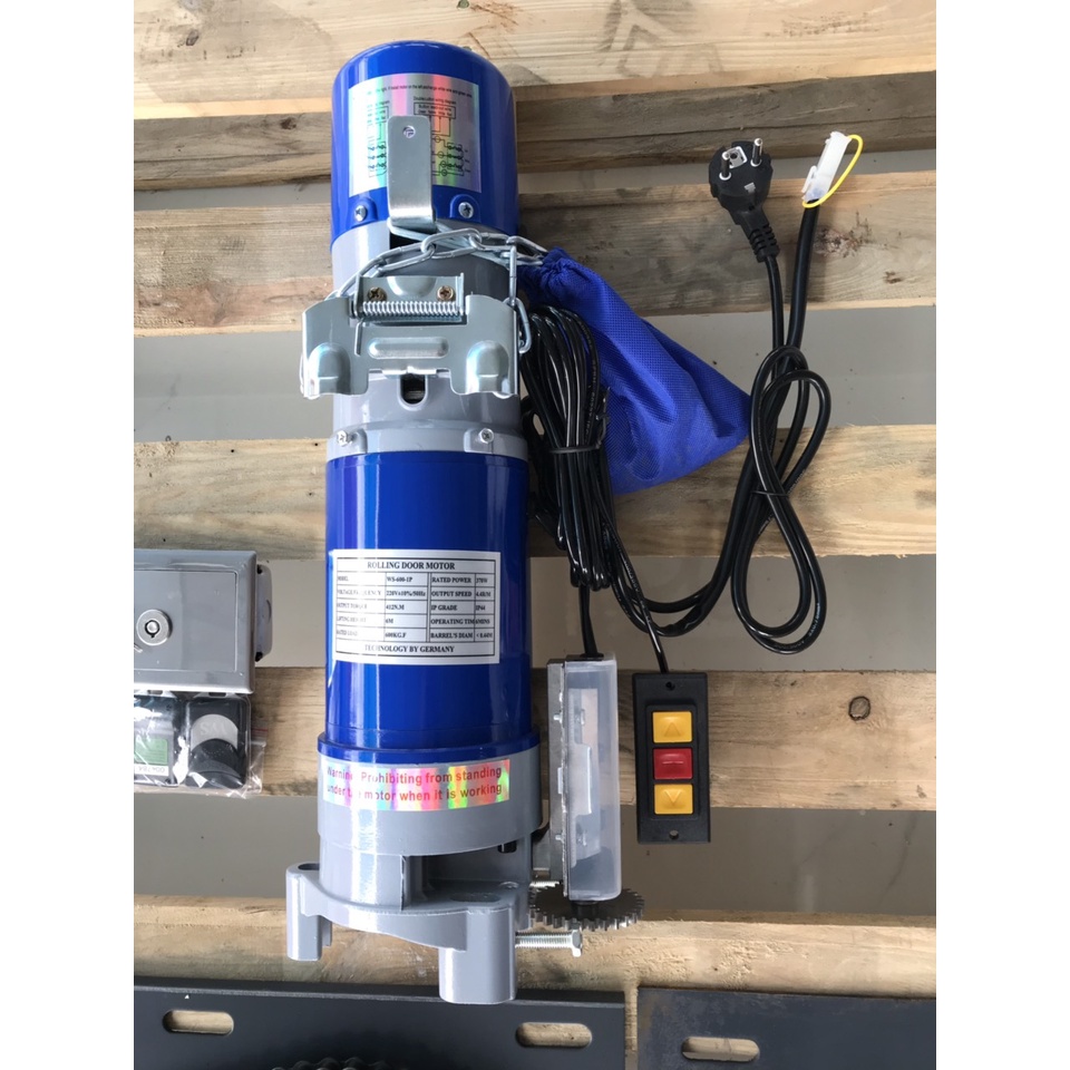 Motor cửa cuốn AC 600KG kèm hộp điều khiển + 2 remote - Chất lượng công nghệ Đức