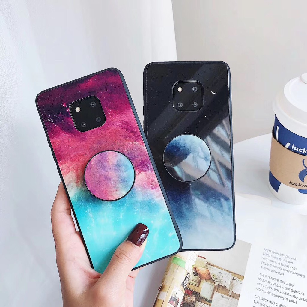 Ốp Lưng Mặt Kính Họa Tiết Bầu Trời Đầy Sao Cho Samsung Galaxy S 10 Note 9 Note 8 S 9 S 8 Plus S 10 E | BigBuy360 - bigbuy360.vn