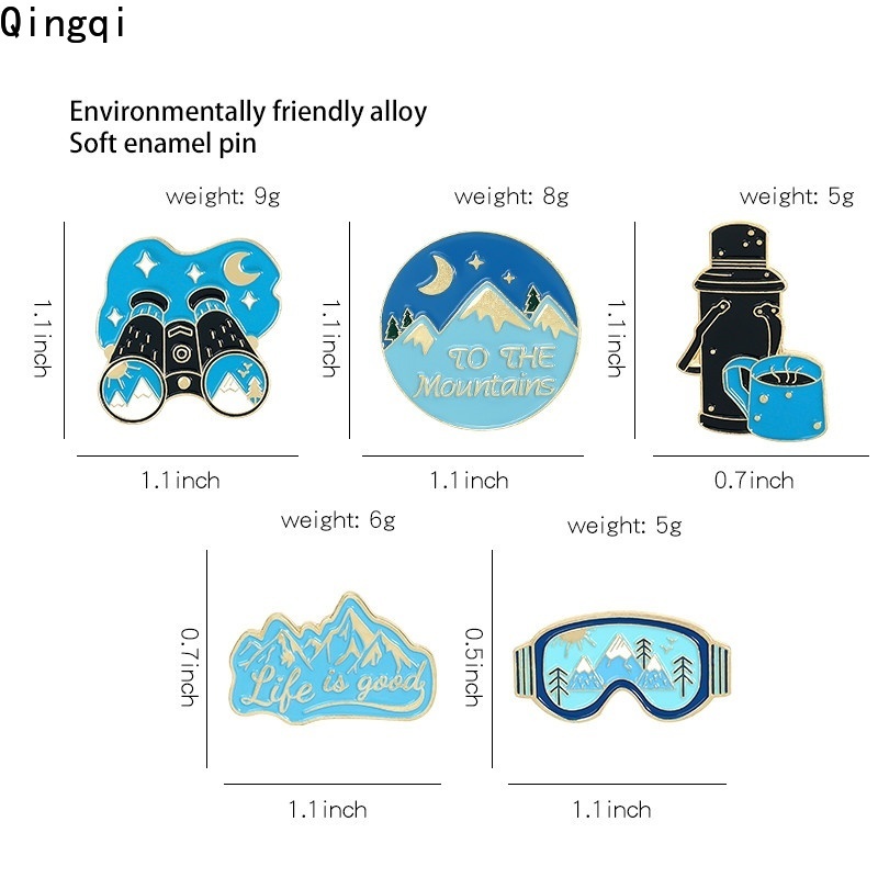 Ghim cài áo Miss Zoe bằng hợp kim tráng men họa tiết cuộc phiêu lưu sáng tạo vui nhộn