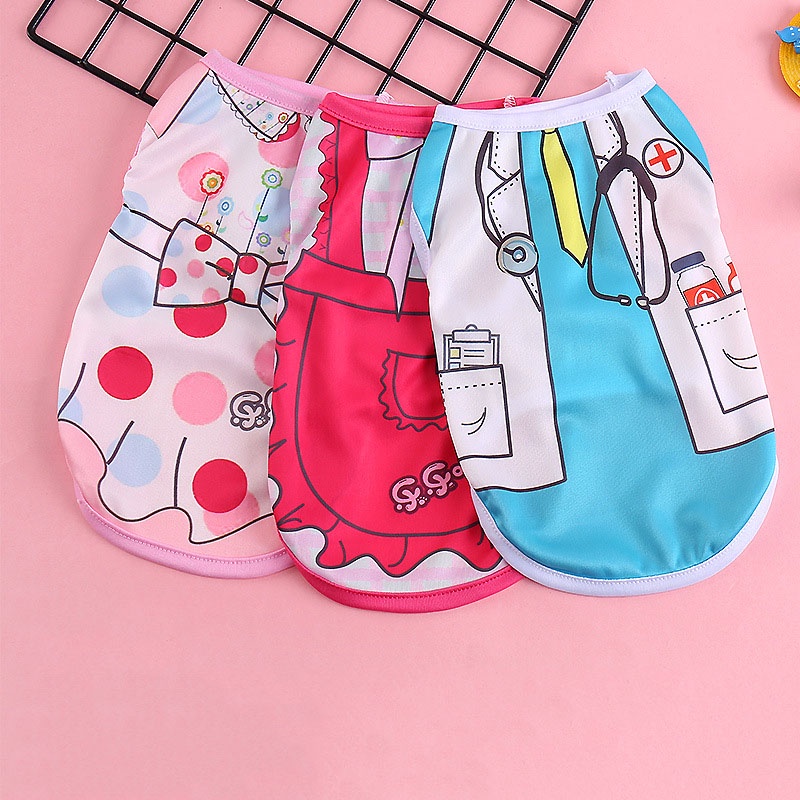 Áo Lưới Thoáng Khí Họa Tiết Chấm Bi Dành Cho Thú Cưng