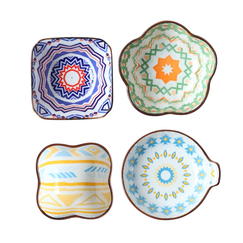 Bát Chấm Sứ Nhỏ Họa Tiết Bohemian Đủ 12 Mẫu Trưng Mâm Cơm Siêu Đẹp