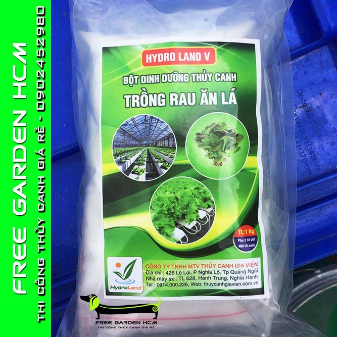BỘT DINH DƯỠNG THỦY CANH CHO RAU ĂN LÁ HYDRO LAND V
