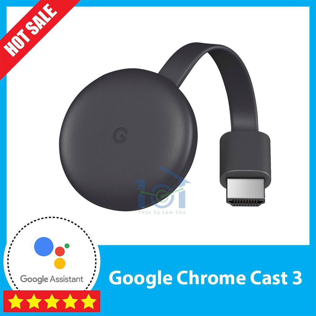 GIẢM KỊCH SÀN Thiết bị Google Chromecast 3 cho tivi %