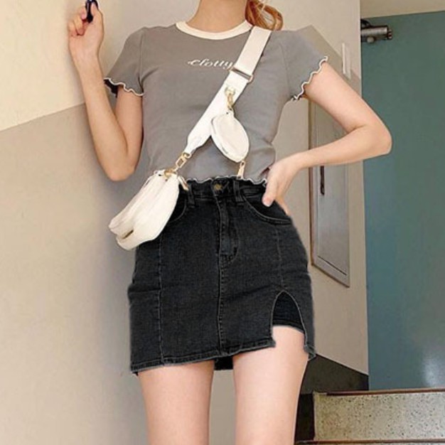 Chân Váy Jean Đen Thời Trang - CV01