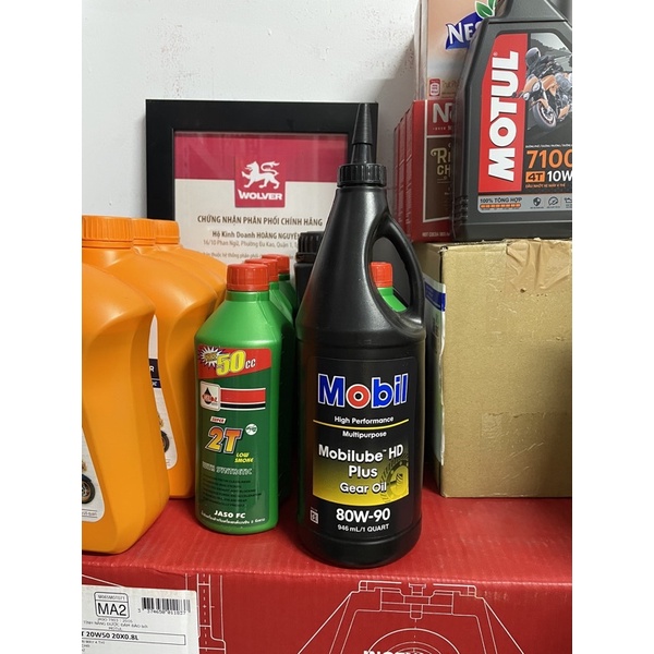 Nhớt hộp số (láp) Mobil Mobilube™ HD Plus Gear Oil 80W-90 GL-5 MT-1 946ml (1 QUART)