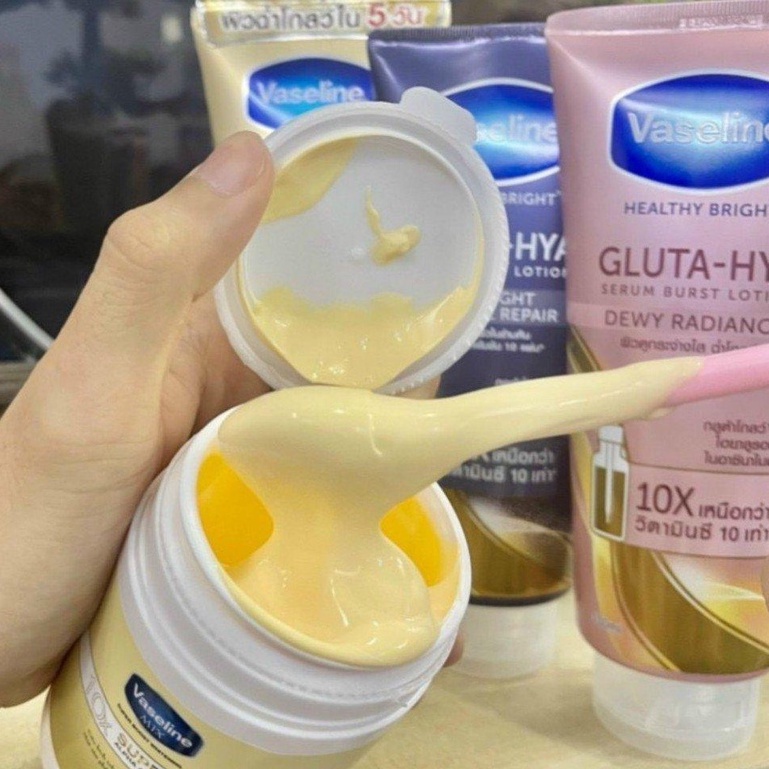 Siêu kích trắng vaseline x10 hủ 200gr