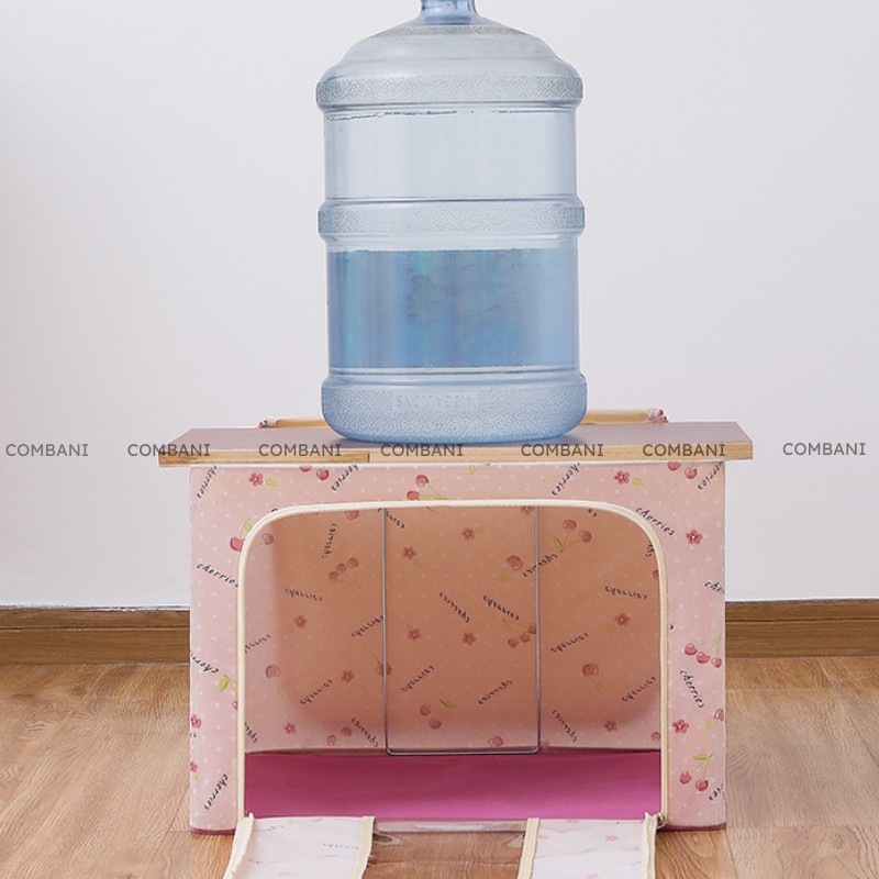 Hộp Đựng Quần Áo Khung Thép Chịu Lực Gấp Gọn Chống Nước Cao Cấp 66L 50x40x33cm TD01