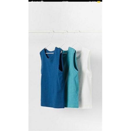 Set 3 áo ba lỗ bé trai Zara auth săn sale