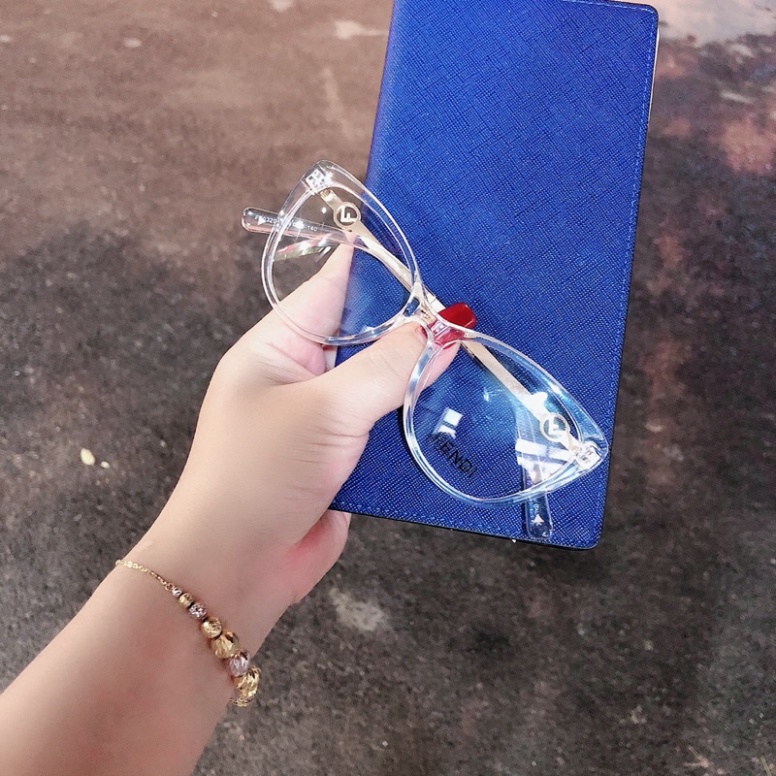 Kính giả cận 0 độ mắt mèo đeo cực kute, gọng kim loại cao cấp Windy.com