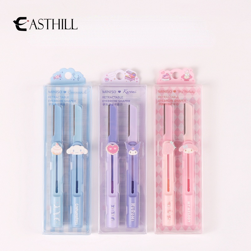 Dao Cạo Lông Mày An Toàn Hình Cô Gái Anime Cinnamoroll My Melody Kuromi Có Thể Thu Gọn