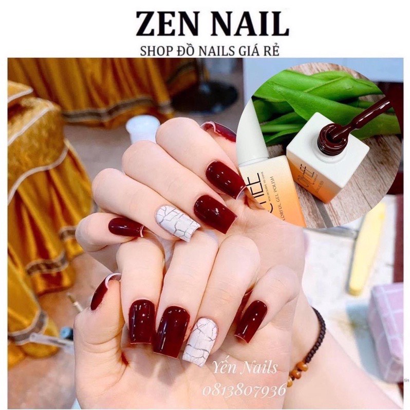 Sơn Gel, Sơn móng tay gel hàn quốc chọn lọc các tone màu hot,15ml