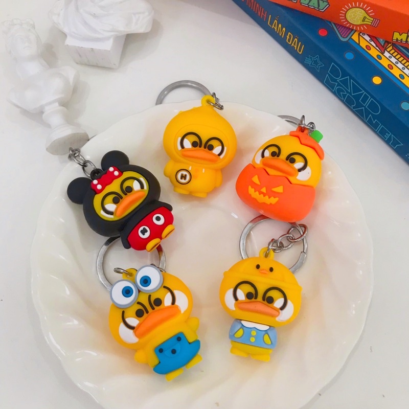 Móc Khoá Silicon Vịt Vàng