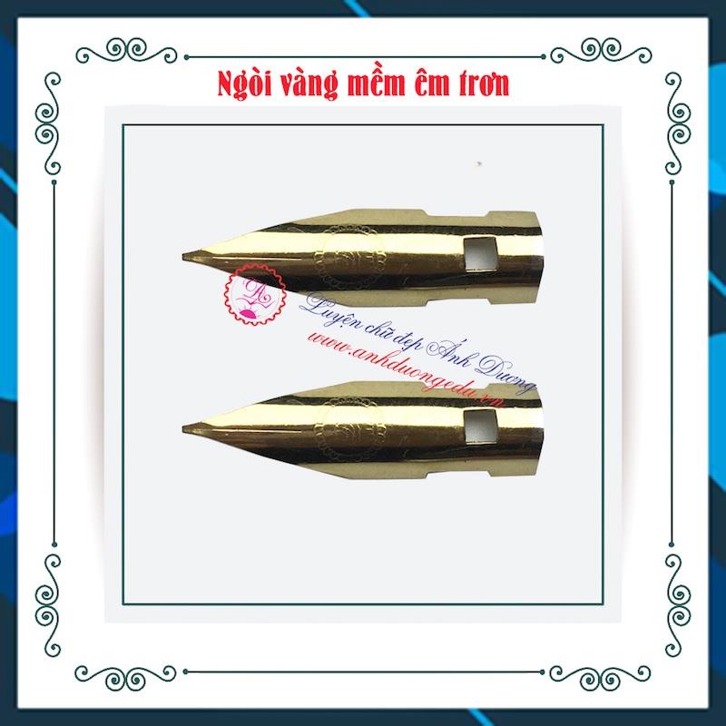 Ngòi bút cao cấp - Ngòi vàng mềm - 02 êm trơn