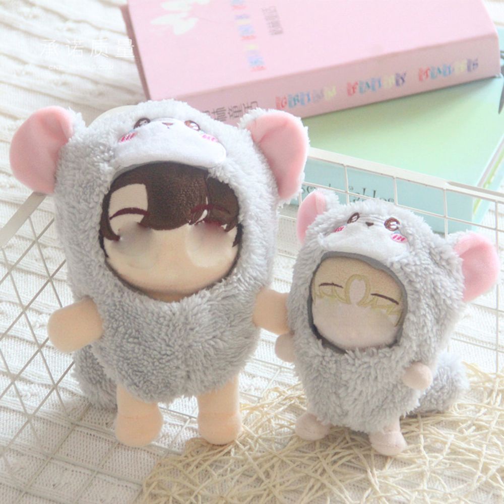 Trang phục cho búp bê nhồi bông 15cm/ 20cm phong cách hoạt hình bằng cotton