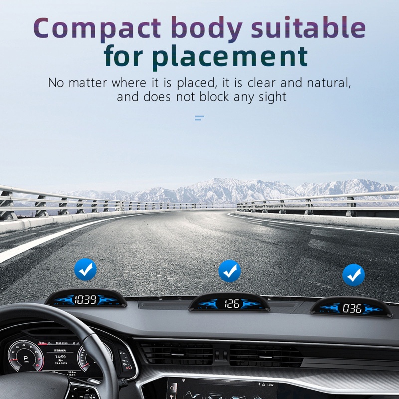 Đồng Hồ Đo Tốc Độ Kỹ Thuật Số HUD Chuyên Dụng Cho Xe Hơi