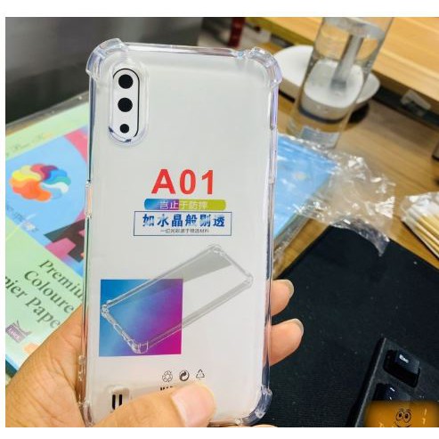 Ốp lưng Samsung A01 dẻo trong chống sốc 4 cạnh