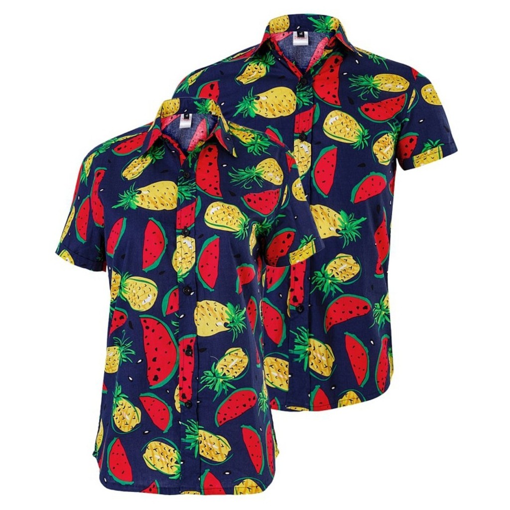 áo sơ mi đi biển MẪU DƯA DỨA, đủ size hàng có sẵn