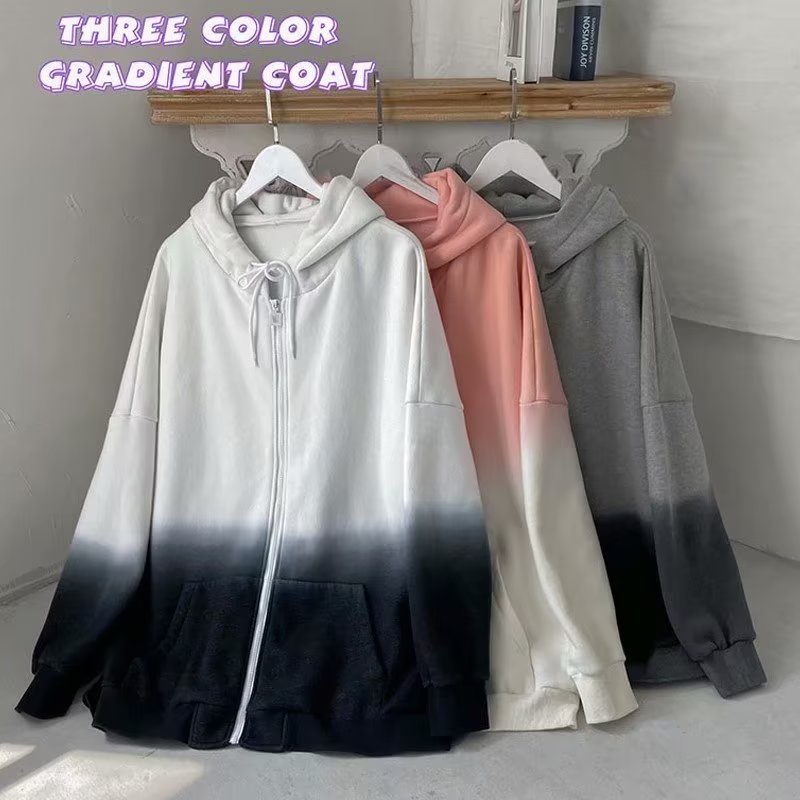 Áo Khoác Hoodie Nam Màu Gradient Thời Trang Hàn Quốc Cá Tính Cho áo khoác bomber áo khoác nam cao cấp áo khoác jacket nữ