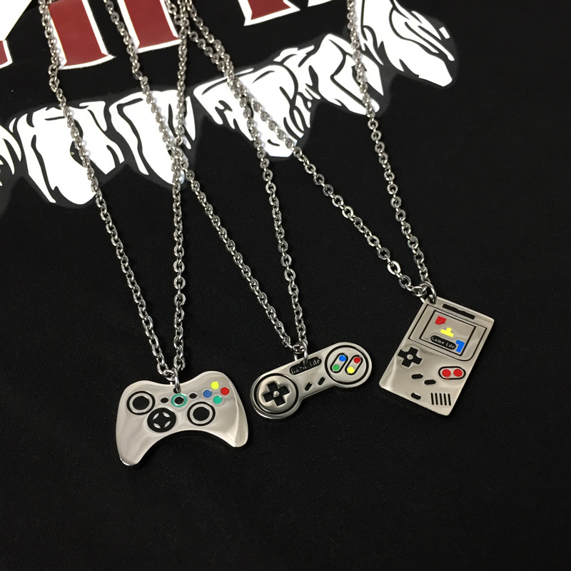 Vòng Cổ Gắn Mặt Hình Máy Chơi Game Cầm Tay Mini Phong Cách Hip Hop Cá Tính