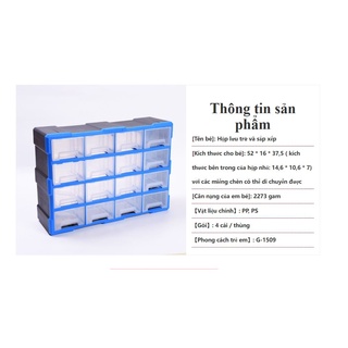 Tủ đựng linh kiện điện tử 52x16x37.5cm