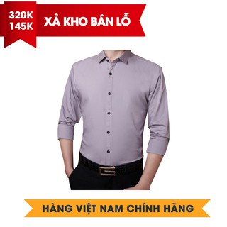 [FREESHIP_ ĐƠN 50K] XẢ KHO Áo sơ mi nam trơn Maniso ASM003 màu tím – Hàng Việt Nam chính hãng
